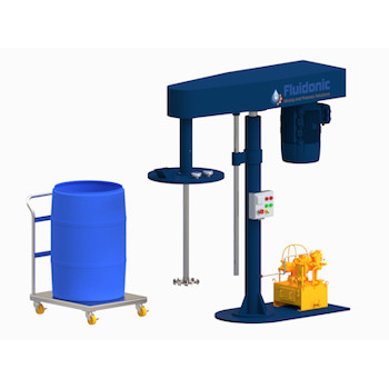 High Speed Disperser with Flat Lid