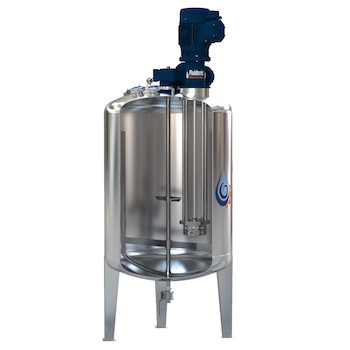 Tank with Intank Homogenizer and Agitator